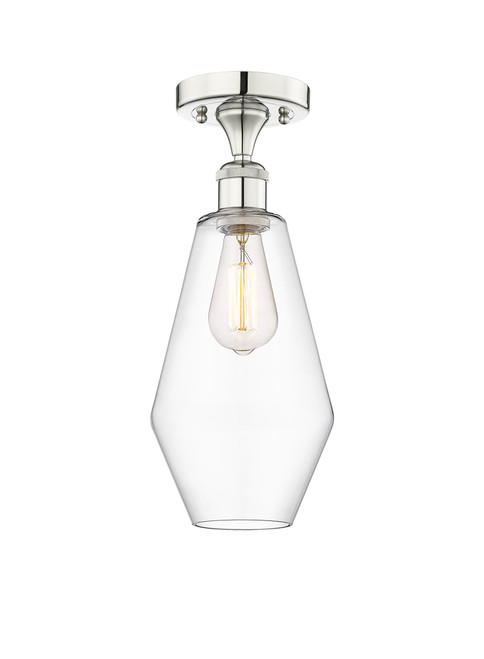 INNOVATIONS 616-1F-PN-G652-7 Cindyrella 1 7 inch Semi-Flush Mount Polished Nickel