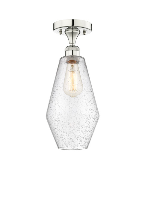 INNOVATIONS 616-1F-PN-G654-7 Cindyrella 1 7 inch Semi-Flush Mount Polished Nickel