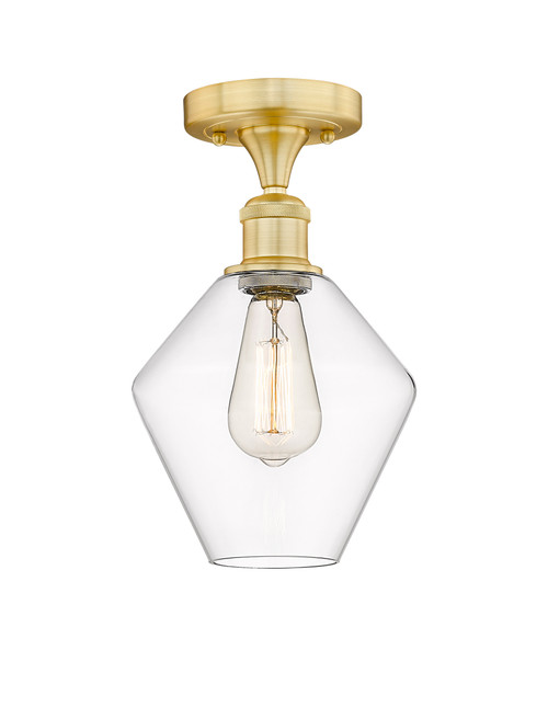 INNOVATIONS 616-1F-SG-G652-8 Cindyrella 1 8 inch Semi-Flush Mount Satin Gold