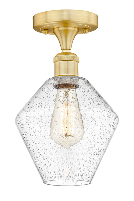 INNOVATIONS 616-1F-SG-G654-8 Cindyrella 1 8 inch Semi-Flush Mount Satin Gold
