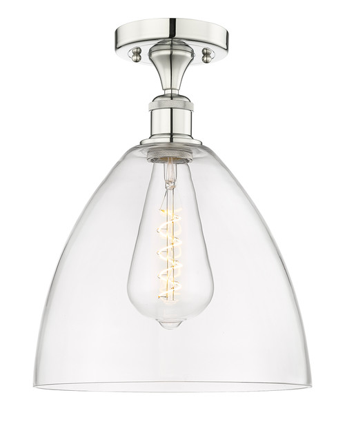 INNOVATIONS 616-1F-PN-GBD-122 Bristol Glass 1 12 inch Semi-Flush Mount Polished Nickel
