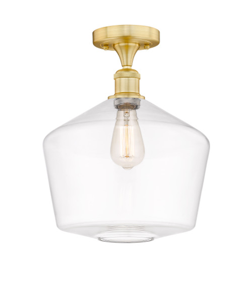 INNOVATIONS 616-1F-SG-G652-12 Cindyrella 1 12 inch Semi-Flush Mount Satin Gold