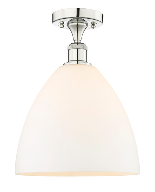 INNOVATIONS 616-1F-PN-GBD-121 Bristol Glass 1 12 inch Semi-Flush Mount Polished Nickel