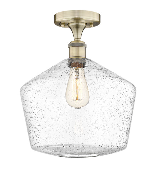 INNOVATIONS 616-1F-AB-G654-12 Cindyrella 1 12 inch Semi-Flush Mount Antique Brass
