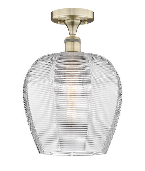 INNOVATIONS 616-1F-AB-G462-12 Norfolk 1 11.75 inch Semi-Flush Mount Antique Brass