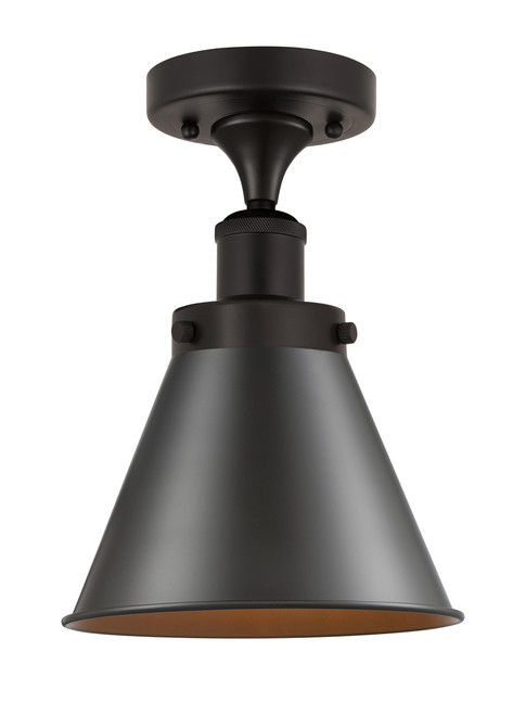 INNOVATIONS 616-1F-OB-M13-OB Appalachian 1 Light Semi-Flush Mount part of the Franklin Restoration Collection Oil Rubbed Bronze