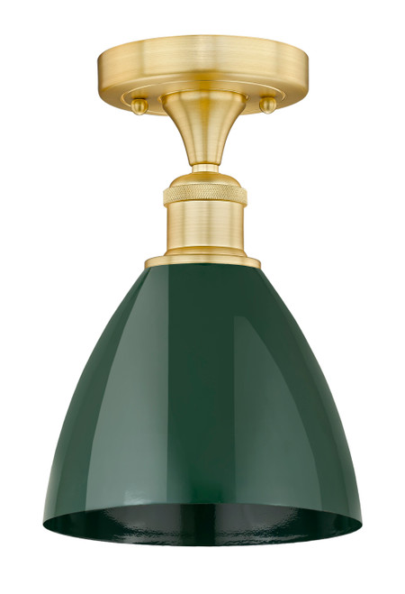 INNOVATIONS 616-1F-SG-MBD-75-GR Edison 1 7.5 inch Semi-Flush Mount Satin Gold