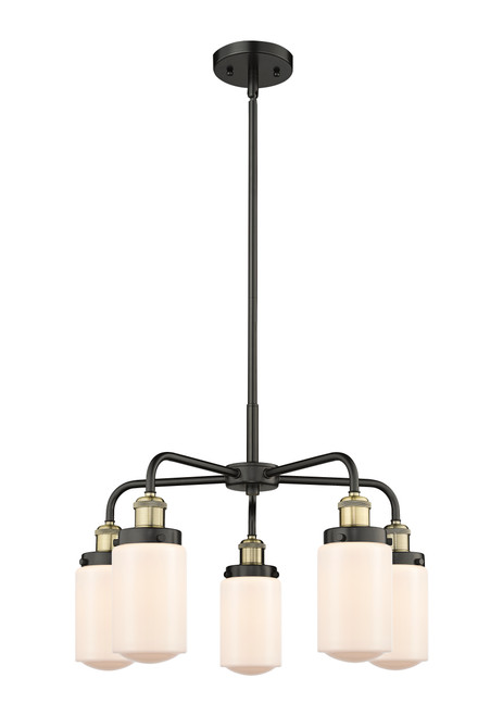 INNOVATIONS 916-5CR-BAB-G311 Dover 5 22.5 inch Chandelier Black Antique Brass