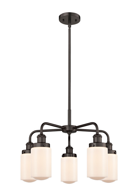 INNOVATIONS 916-5CR-OB-G311 Dover 5 22.5 inch Chandelier Oil Rubbed Bronze