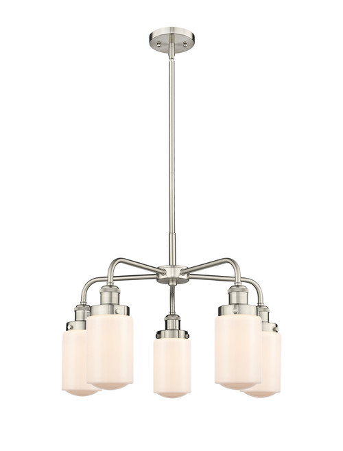 INNOVATIONS 916-5CR-SN-G311 Dover 5 22.5 inch Chandelier Satin Nickel