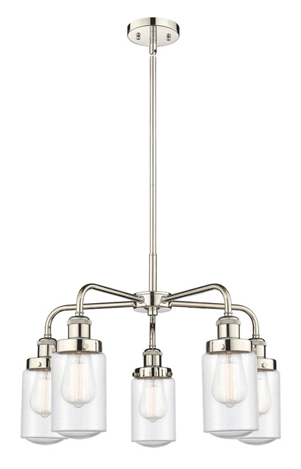 INNOVATIONS 916-5CR-PN-G314 Dover 5 22.5 inch Chandelier Polished Nickel