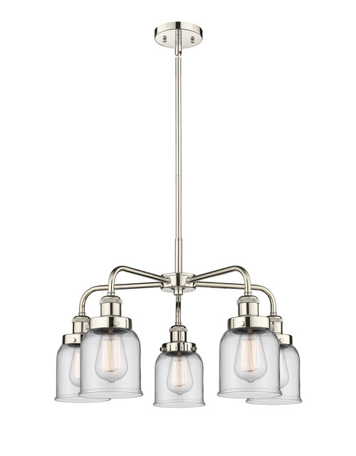 INNOVATIONS 916-5CR-PN-G52 Edison 5 23 inch Chandelier Polished Nickel