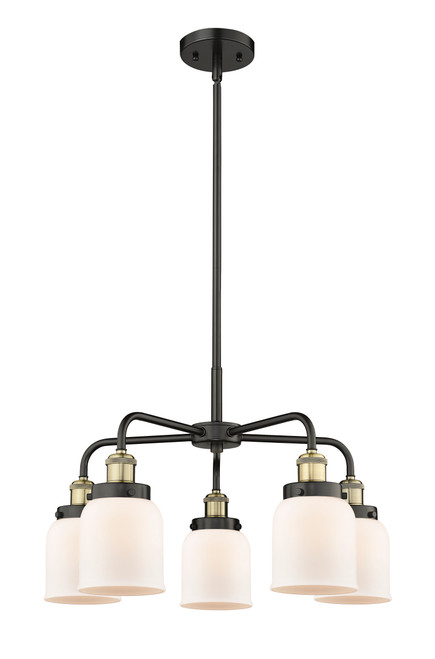 INNOVATIONS 916-5CR-BAB-G51 Cone 5 23 inch Chandelier Black Antique Brass