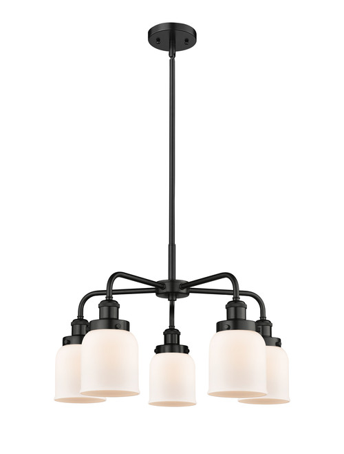 INNOVATIONS 916-5CR-BK-G51 Cone 5 23 inch Chandelier Matte Black