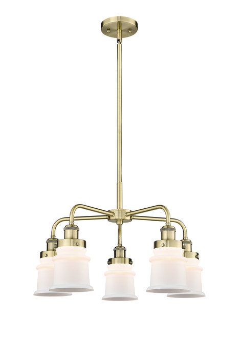 INNOVATIONS 916-5CR-AB-G181S Canton 5 23.25 inch Chandelier Antique Brass
