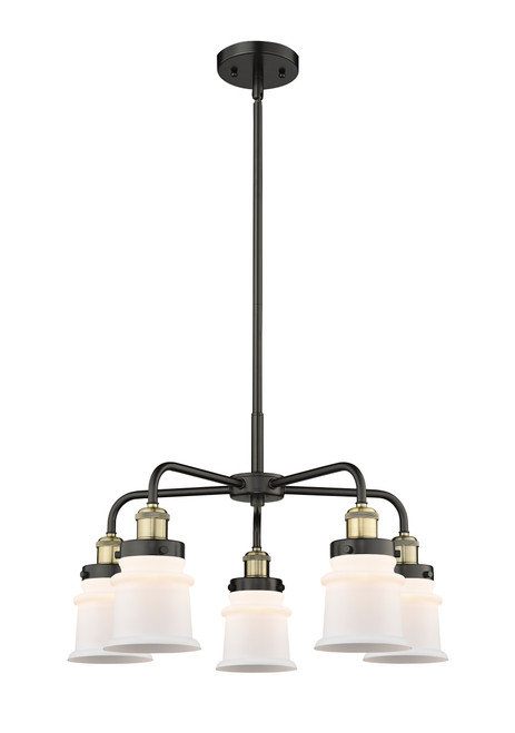 INNOVATIONS 916-5CR-BAB-G181S Canton 5 23.25 inch Chandelier Black Antique Brass
