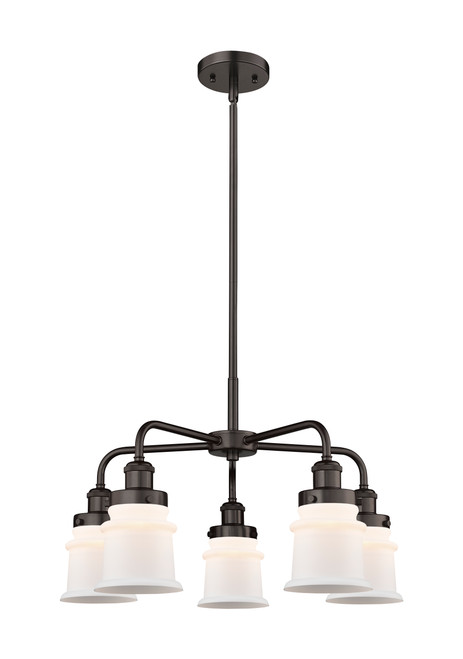 INNOVATIONS 916-5CR-OB-G181S Canton 5 23.25 inch Chandelier Oil Rubbed Bronze