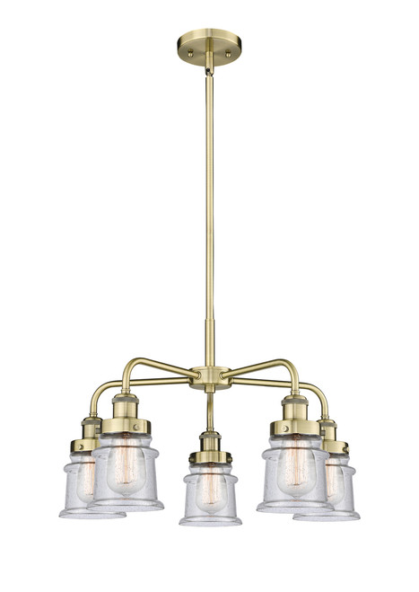 INNOVATIONS 916-5CR-AB-G184S Canton 5 23.25 inch Chandelier Antique Brass