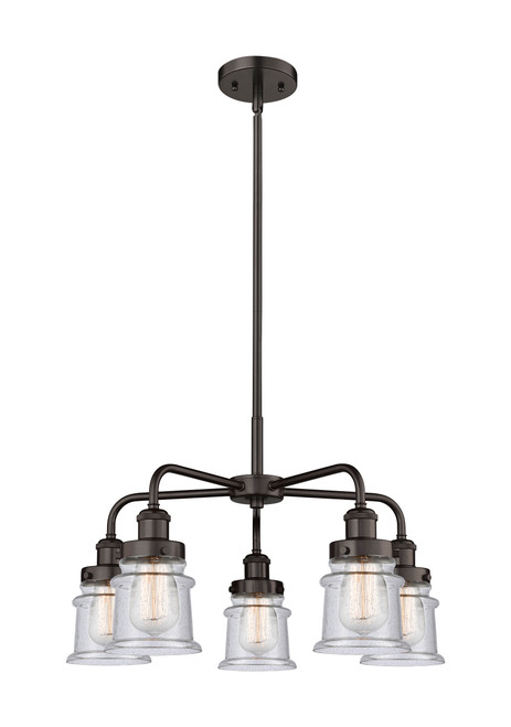 INNOVATIONS 916-5CR-OB-G184S Canton 5 23.25 inch Chandelier Oil Rubbed Bronze