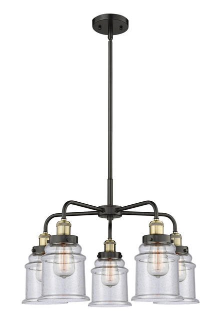 INNOVATIONS 916-5CR-BAB-G184 Whitney 5 24 inch Chandelier Black Antique Brass