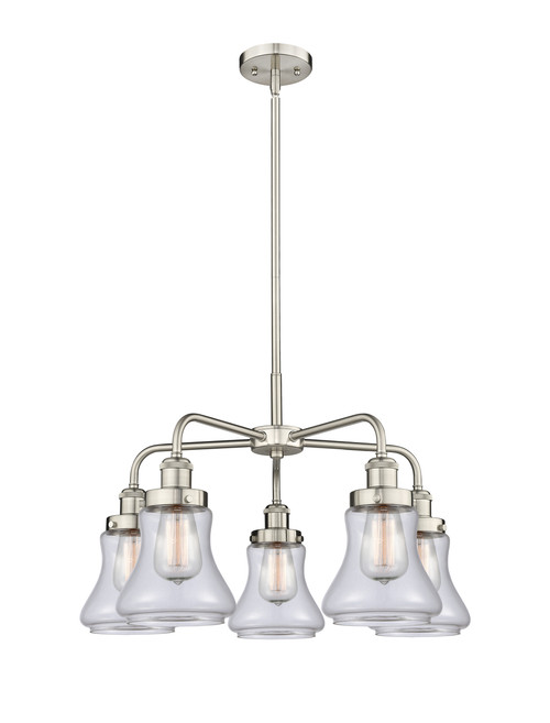 INNOVATIONS 916-5CR-SN-G192 Bellmont 5 24 inch Chandelier Satin Nickel