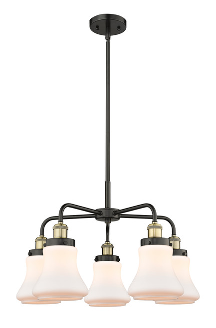 INNOVATIONS 916-5CR-BAB-G191 Bellmont 5 24 inch Chandelier Black Antique Brass