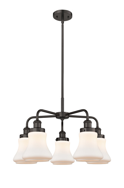 INNOVATIONS 916-5CR-OB-G191 Bellmont 5 24 inch Chandelier Oil Rubbed Bronze