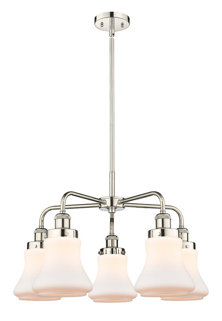 INNOVATIONS 916-5CR-PN-G191 Bellmont 5 24 inch Chandelier Polished Nickel