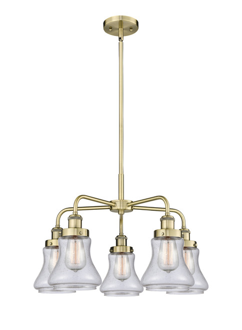INNOVATIONS 916-5CR-AB-G194 Bellmont 5 24 inch Chandelier Antique Brass