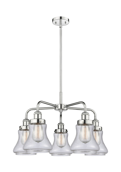 INNOVATIONS 916-5CR-PC-G194 Bellmont 5 24 inch Chandelier Polished Chrome