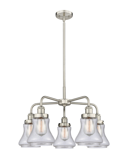 INNOVATIONS 916-5CR-SN-G194 Bellmont 5 24 inch Chandelier Satin Nickel
