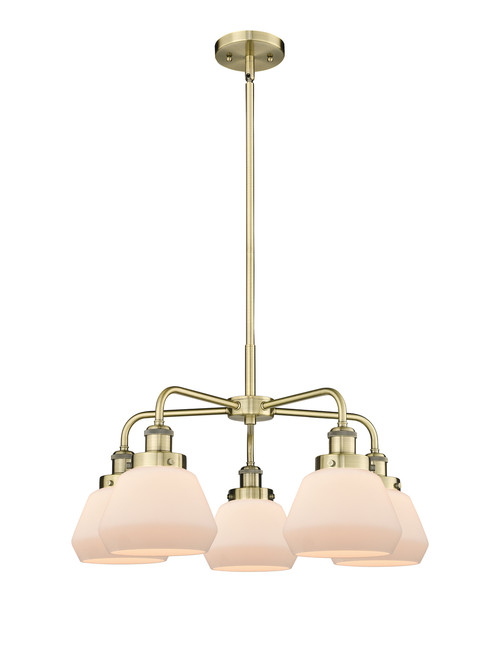 INNOVATIONS 916-5CR-AB-G171 Fulton 5 24.5 inch Chandelier Antique Brass