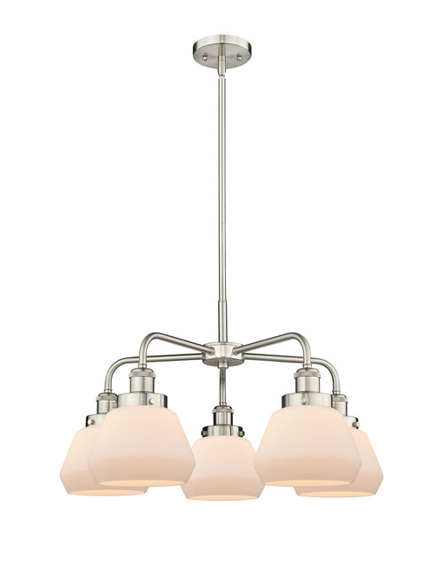 INNOVATIONS 916-5CR-SN-G171 Fulton 5 24.5 inch Chandelier Satin Nickel