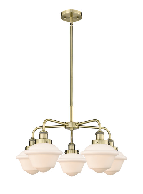 INNOVATIONS 916-5CR-AB-G531 Oxford 5 24.5 inch Chandelier Antique Brass