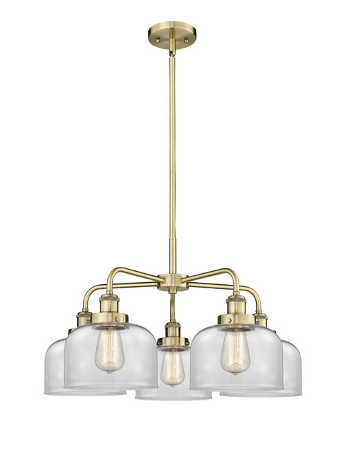 INNOVATIONS 916-5CR-AB-G72 Cone 5 26 inch Chandelier Antique Brass