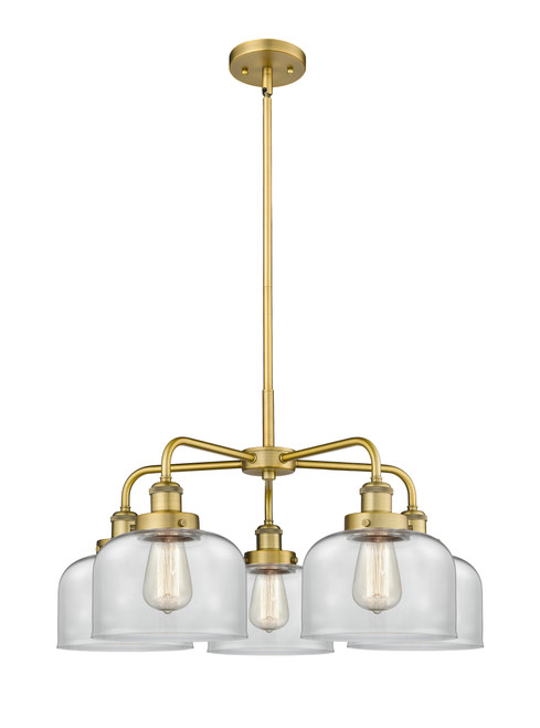 INNOVATIONS 916-5CR-BB-G72 Cone 5 26 inch Chandelier Brushed Brass