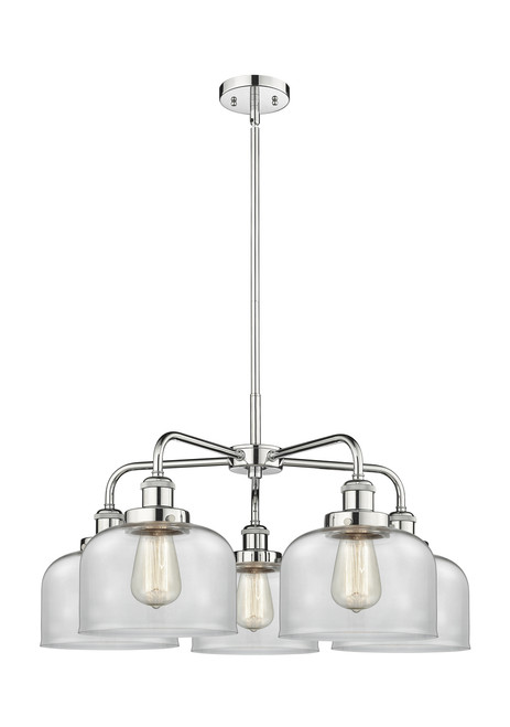 INNOVATIONS 916-5CR-PC-G72 Cone 5 26 inch Chandelier Polished Chrome