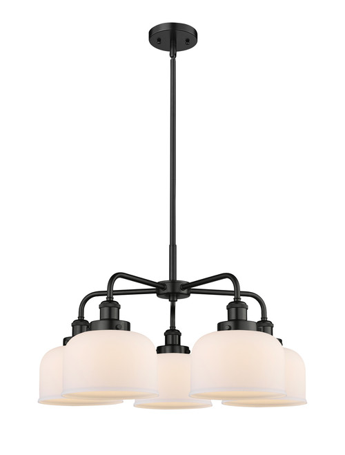 INNOVATIONS 916-5CR-BK-G71 Cone 5 26 inch Chandelier Matte Black