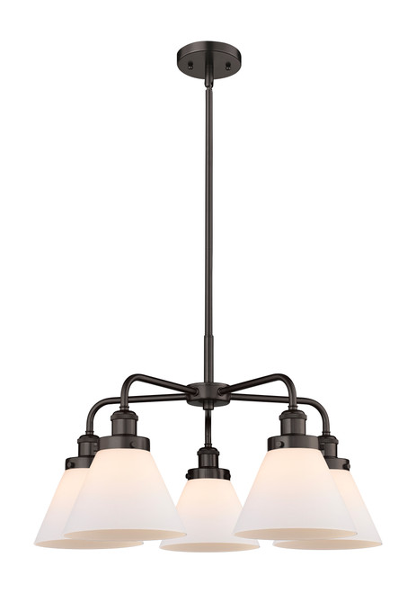 INNOVATIONS 916-5CR-OB-G41 Cone 5 25.75 inch Chandelier Oil Rubbed Bronze