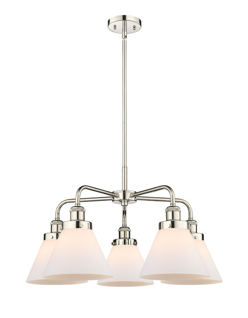 INNOVATIONS 916-5CR-PN-G41 Cone 5 25.75 inch Chandelier Polished Nickel