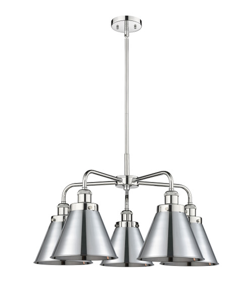INNOVATIONS 916-5CR-PC-M13-PC Ballston Urban 5 26 inch Chandelier Polished Chrome