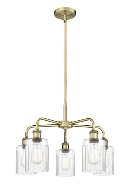 INNOVATIONS 516-5CR-AB-G342 Hadley 5 22.5 inch Chandelier Antique Brass