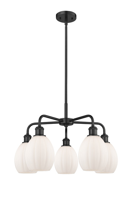 INNOVATIONS 516-5CR-BK-G81 Eaton 5 23.5 inch Chandelier Matte Black