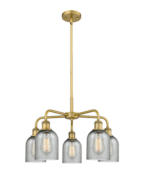 INNOVATIONS 516-5CR-BB-G257 Caledonia 5 23 inch Chandelier Brushed Brass