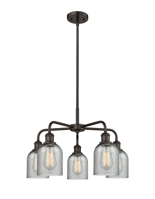 INNOVATIONS 516-5CR-OB-G257 Caledonia 5 23 inch Chandelier Oil Rubbed Bronze