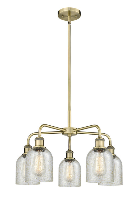 INNOVATIONS 516-5CR-AB-G259 Caledonia 5 23 inch Chandelier Antique Brass