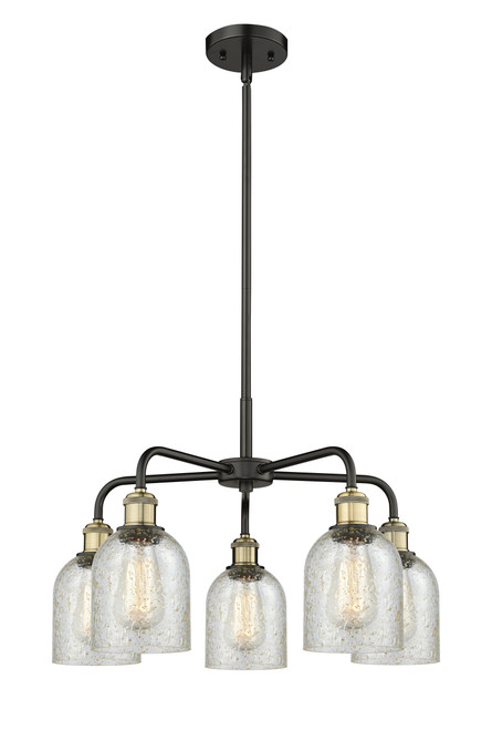 INNOVATIONS 516-5CR-BAB-G259 Caledonia 5 23 inch Chandelier Black Antique Brass