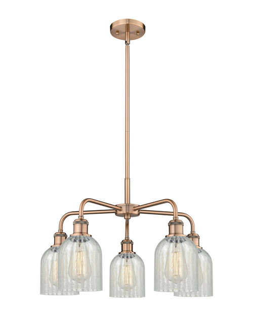 INNOVATIONS 516-5CR-AC-G2511 Caledonia 5 23 inch Chandelier Antique Copper