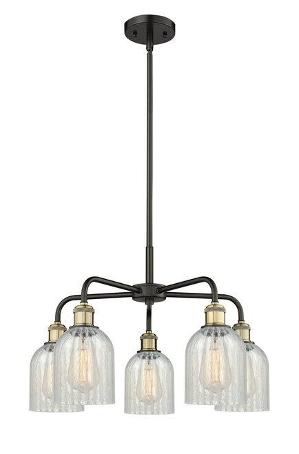 INNOVATIONS 516-5CR-BAB-G2511 Caledonia 5 23 inch Chandelier Black Antique Brass