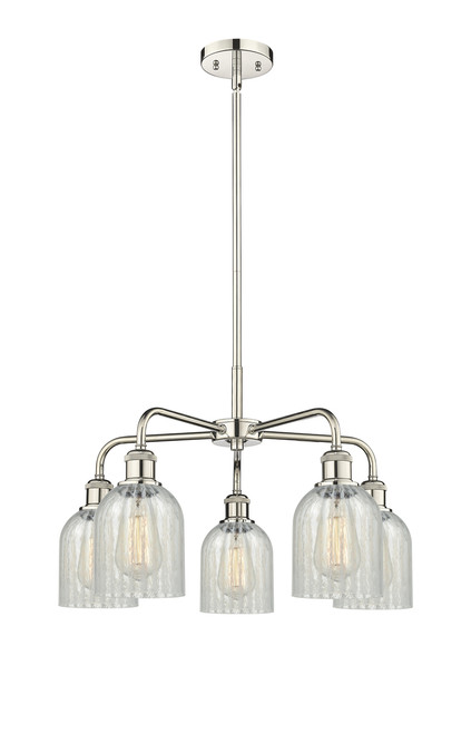 INNOVATIONS 516-5CR-PN-G2511 Caledonia 5 23 inch Chandelier Polished Nickel